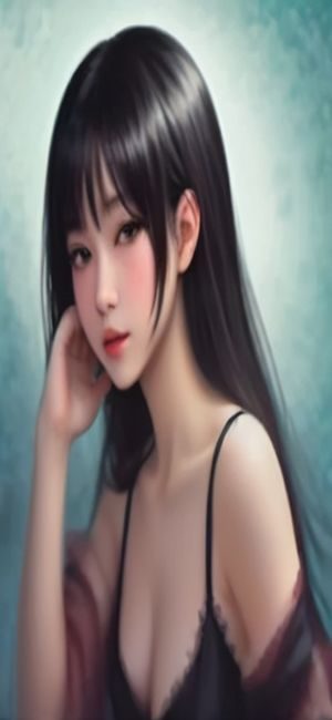 色图 App 首页信息流，采用大图卡片设计，每张图下方有标签与收藏按钮，整体米色背景配绿色主题按钮